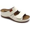 LEON 931 Sandali Zoccoli Sabot Pantofole Scarpe, Donna, Bianco, EU 41