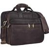 STILORD Alexander Borsa da lavoro in pelle uomo donna Grande borsa porta documenti e PC Ventiquattrore da ufficio Cartella per la scuola borsa a tracolla Colore:marrone scuro - pallido