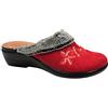 Fly Flot Pantofole invernali Donna in Microfibra e Peluche Made in Italy Sottopiede anti-shock in Vera Pelle