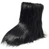 Shenduo Donna Pelliccia Sintetica Stivali Invernali Mid-calf | Foderati in Pelliccia al Caldo Materiale Pelliccia Sintetica