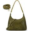 Fexkean Borsa a Spalla Donna in Pelle PU,Borsa a Tracolla Mini Hobo Bag Trendy,Y2K Crossbody Bag,Borse da Ascella Retrò,Elegante Borsetta Tracolla per Feste Shopping