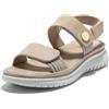 JOMIX Sandali Donna Estivi a Strappo Sandali Bassi Eleganti Comodi Ciabatte con Elastici Regolabile da Casa Spiaggia Mare Scarpe Punta Aperta per Estate SD9295 (Khaki, 36)