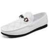 Xinghuanhua Mocassini da Uomo Pantofole Eleganti Fibbia Scarpe Basse Comode Scarpe da Guida in Pelle Scamosciata