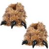TOGEVAL Pantofole Unisex in Peluche Marrone Suola Antiscivolo Leggera, Calde e Morbide per Casa e Hotel, di Ciabatte Invernali Comode e Semplici