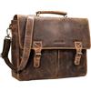 STILORD Georg Borsa Tracolla per l'ufficio da Insegnante Professore Uomo Donna Classica Portadocumenti grande in pelle Borsa da lavoro Business in vero cuoio Colore:marrone medio