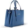 MARINA GALANTI, Borsa a Mano Donna in 100% Vera Pelle Martellata, Tracolla 110 cm Removibile e Regolabile, 3 Scomparti Interni, Made in Italy