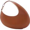 Generic Borsa a tracolla a mezza luna, pelle marrone chiaro, stile Hobo mezza luna borse di design di lusso per le donne borse nuove di alta qualità personalità moda borsa a tracolla, Marrone, 36x6.5x31cm