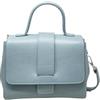 Chicca Borse Borsa a Mano Elegante con Tracolla da Donna in Pelle (Cielo)
