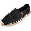 Alexis Leroy Espadrillas Cucitura con Basse Uomo Nero 45 EU