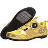 Dinint Scarpe da Ciclismo Uomo Donna, Scarpe da Strada E da Mountain Bike, Unisex MTB Flat Pedal Shoe, ScarpeCiclismo All'aperto per Bici, con Riflettenti/Gomma Suola 46