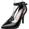 Gicoiz Donna con Cinturino alla Caviglia Eleganti Tacco a Spillo Scarpe Pump Vestito
