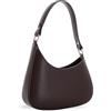 MARINA GALANTI, Borsa Hobo Piccola Donna in Vera Pelle, con Tracolla Aggiuntiva Regolabile e Removibile, Chiusura a Zip e Taschine Interne Multiuso, Made in Italy, Marrone Scuro