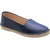 EMMANUELA handcrafted for you Emmanuela Espadrillas in Pelle, Scarpe estive a Cuneo Basso per Le Donne, Espadrillas di Alta qualità con Dita Chiuse, Completamente Fatte a Mano e Cucito a Mano in Grecia, Blu, 41 EU