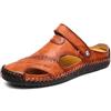 Rojeam Sandali Uomo Estivi Sandali de Spiaggia Uomo Sandali Sportivi Scarpe da Trekking All'aperto Escursionismo Sandaletti, Marrón, Taglia 40 EU