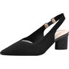 ticticlily Slingback Donne Pointed Toe Pumps Chiuso Punta Tacco a Blocco Casual Tacchi Grosso Scarpe da Ufficio A1 Nero 43 EU