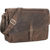 STILORD Merlin Borsa a tracolla vintage in pelle Cartella Messenger in vero cuoio Borsa per università ufficio lavoro da studente e professore Uomo Donna Colore:colorado - marrone