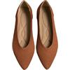 ticticlily Ballerine Donna Eleganti Estive Traspiranti Scarpe in Maglia Basse Comoda Antiscivolo A Punta Chiusa D Marrone 39 EU