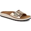 Fly Flot Blera, Ciabatte Donna In Ecopelle, Con Fibbia Regolabile, Lucide E Aperte, Sottopiede In Pelle Sandali a ciabattaDonna