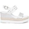 Nero Giardini E218811D Sandali Donna in Pelle - Argento 37 EU