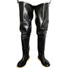 Generic Stivali A Coscia da Pesca Suola in Tendine di Mucca Impermeabile in PVC Nero for trampolieri sui Glutei, Uomini e Donne Che pescano/Caccia/trapianto/Allevamento (Color : Black, Size : 48 EU)