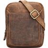 STILORD "Costa" Borsello Piccolo Uomo in Pelle Borsa Tracolla Piccola Vintage Messenger Bag per Tablet da 8,4 Pollici Colore:marrone medio