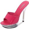 Omeslike Sandali a Spillo Slip on da Donna con vestibilità Stretta - Scarpe Sabot con Tacco Formali da Ufficio per Gite Casual, Matrimoni,Dark Pink,40 EU