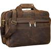STILORD Alexander Borsa da lavoro in pelle uomo donna Grande borsa porta documenti e PC Ventiquattrore da ufficio Cartella per la scuola borsa a tracolla Colore:colorado - marrone