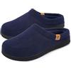 VeraCosy pantofole mocassino schiuma memory,Blu Marino Scuro,46-47 EU