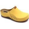 LEON 930 Zoccoli Sabot Pantofole Scarpe, Donna, Giallo, EU 40