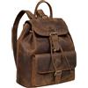STILORD 'Destiny' Zaino Moderno Donna Pelle Vintage Borsa a Tracolla Pratico Porta PC 13,3 Pollici Elegante Borsa Business Università Cuoio Autentico, Colore:Marrone Medio