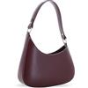 MARINA GALANTI, Borsa Hobo Piccola Donna in Vera Pelle, con Tracolla Aggiuntiva Regolabile e Removibile, Chiusura a Zip e Taschine Interne Multiuso, Made in Italy, Vinaccia