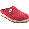 Bio Alpes 977 bordò Bordeaux Donna Ciabatte Pantofole Tirolesi in Lana Cotta Feltro in Stile Tirolese Calde con Plantare e Suola in Sughero rigenerato (Numeric_37)