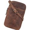 STILORD Loki Borsello da Petto Pelle Telefono Bors a Tracolla Piccola Monospalla per Uomo Donna Vintage Crossbody Bag e Borsetta Porta Cellulare Vero Cuoio Colore:marrone medio