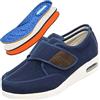 Möge Scarpe Comode Anziani Scarpa Uomo Scarpe Uomo Pianta Larga Scarpe Uomo con Strappo Estive(Blue,42 EU)