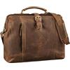 STILORD Casey Vintage Borsetta Pelle Donna Uomo Borsa del Medico a Tracolla Vera Cuoio Saccoccia Retrò con Chiusura del Telaio Unica Colore:kara - cognac