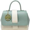 Chicca Borse Borsa Bauletto da donna in pelle, borsa a mano con tracolla