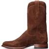 DJFOG Stivali da Cowboy da Uomo Stivali Vintage Slip-on al Polpaccio Ricamo Modello Diviso con Punta a Punta Stivali in Pelle Patchwork Antiscivolo con Tacco Largo