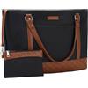 VX VONXURY Borsa Donna Grande Tote Bag Università Borsa Porta pc 15.6 pollici Impermeabile Laptop Borse Lavoro Donna con Piccola Portafoglio Borsa a Tracolla per Scuola Shopper