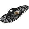 Gumbies Originals Red - Flip Flops in materiali riciclati, suola profilata in pneumatici per auto riciclati, plantare morbido in tela di cotone, comodo puntale in cotone, notte nero, 42 EU