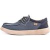 Kickback Haven Mocassini Slip‑On Uomo Stile Sneaker - Scarpe Casual in Canvas con Lacci Elastici Regolabili, Comode ed Eleganti per l'Uso Quotidiano Estivo - Deep Navy, EU 42