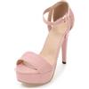 LarDorLin Donna Tacco a Spillos Estate Plateau Sandals Semplici