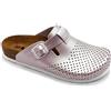 LEON 4250 Zoccoli Sabot Pantofole Scarpe di Pelle, Donna