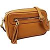 Mauro Pelletteria Borsa Donna Tracolla Piccola Vera Pelle Made in Italy - Modello Joy - Borsa a Tracolla Elegante con Cerniera e Tracolla Regolabile - Idea Regalo Donna