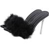 Holibanna Sandali Donna Estivi Tacchi Alto Punta a Punta in PVC e Pelle di Maiale, Eleganti e Comodi per Cocktail e Appuntamenti, 1 Paio Nero