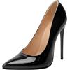 XIEPP décolleté sexy a spillo con punta a punta - Tacchi alti da infilare, da donna, design minimalista e classico con tacco ultra sottile