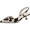 Tamaris décolleté slingback da donna con tacco a spillo bianco 37 EU