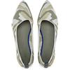 Frank Mully Ballerine a Punta lavorate a Maglia da Donna - Comode Ballerine Slip-on - Scarpe Classiche morbide, Verde, 36.5 EU