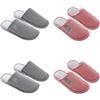 Teceyfeet 4 Paia Pantofole Donna Invernali Ciabatte Ospiti Lavabili Pantofola Comoda Ciabatte Pelose Calde Casual da per Unisex Slipper Pantofole per Ospiti