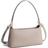 David Jones - Borsa a Spalla Donna - Borsa a Mano Sotto Braccio - Borsa a Tracolla Simil Pelle PU Piccola Borsa a Mano - Borsetta Città Elegante - Marrone Talpa