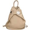 Chicca Borse - Borsa Zaino da Donna in Vera Pelle Made in Italy - 28x35x12 Cm